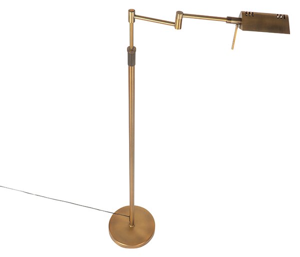 Design állólámpa bronz, LED-del és érintős dimmerrel - Notia
