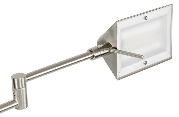 Design állólámpa acélból, LED-del és érintőképernyős dimmerrel - Notia