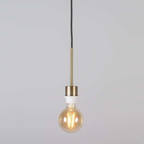 Modern függőlámpa bronz árnyékolóval 45 cm fekete - Combi 1