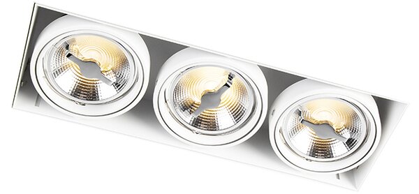 Beépített spotlámpa fehér AR111 Trimless 3-lámpás - Oneon