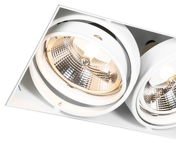 Beépített reflektor fehér GU10 AR111 Trimless 2-lámpás - Oneon