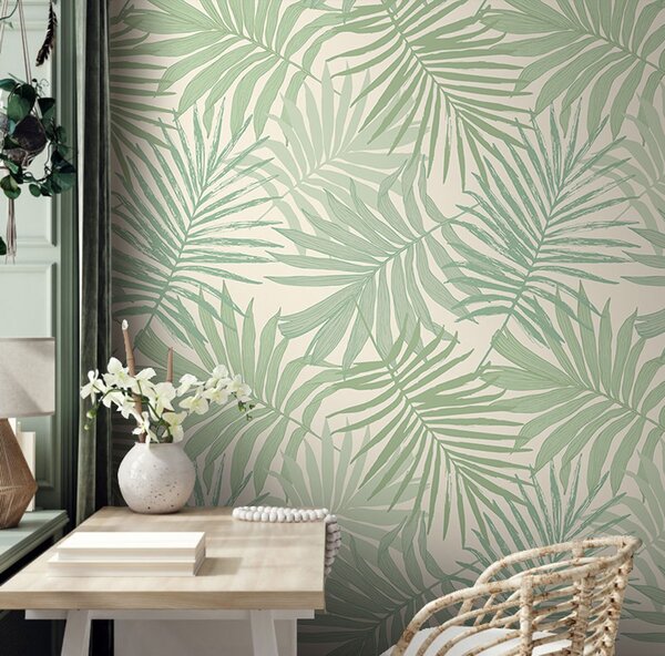 Fotótapéta Zöld trópusi levél mintás design, Modern fotótapéta, Modern fotótapéta, u74826 - Muralas.hu