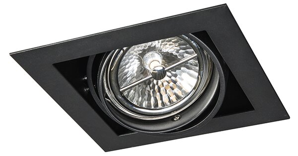 Süllyesztett spotlámpa fekete G53 111mm állítható - Oneon