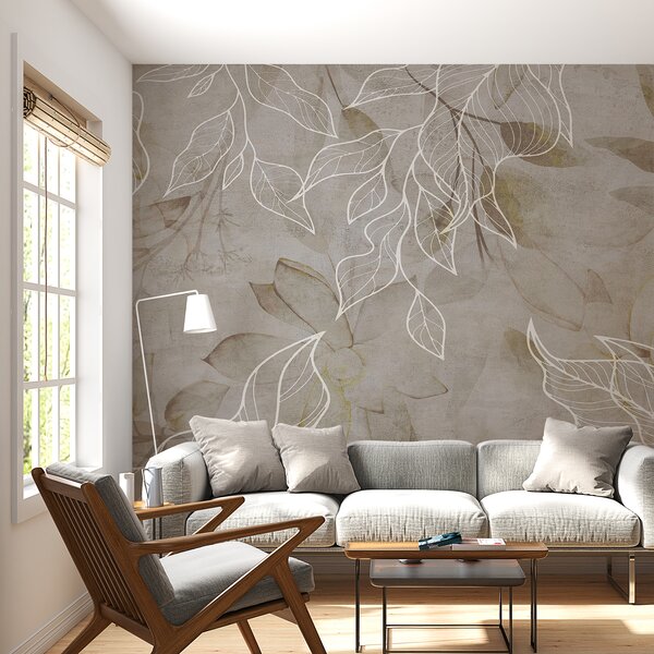 Fotótapéta Elegáns virágos design finom vonalakkal, Modern fotótapéta, Modern fotótapéta, u75352 - Muralas.hu