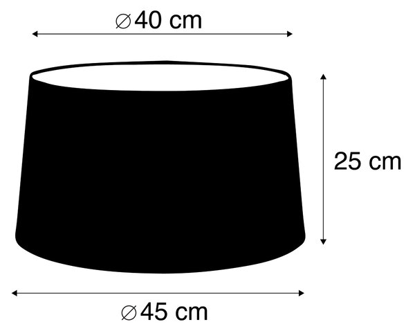 Lámpabúra lenvászon fekete 45/25