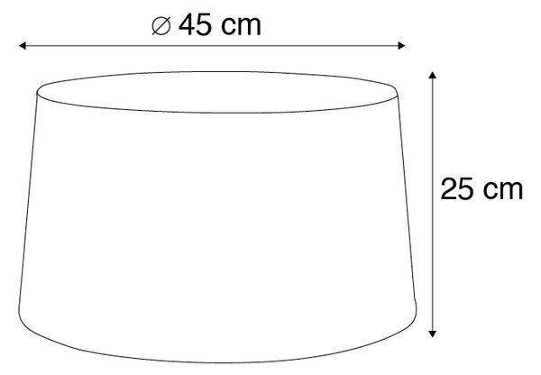 Lenvászon lámpabúra fehér 45 cm