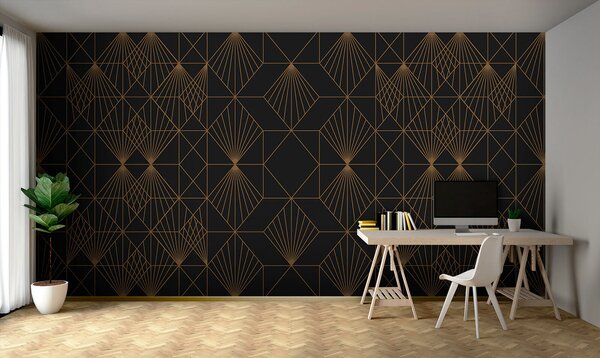 Fotótapéta Elegáns geometriai mintázatú fémes mintázat, Geometriai 3D fotótapéta, Népszerű fotótapéta, u75446 - Tapeko.hu