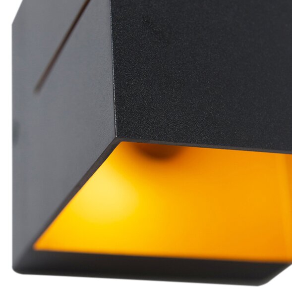 4 db-os falilámpa szett fekete arannyal 9,7 cm - Transfer Groove