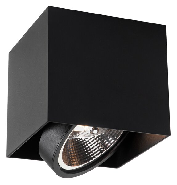 Design spotlámpa fekete négyzet AR111 - Box