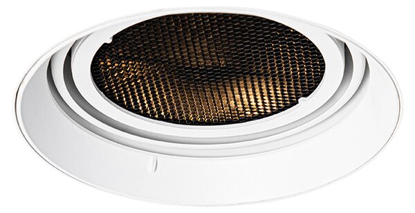 Modern beépített spotlámpa fehér GU10 AR111 kerek keret nélküli - Oneon Honey