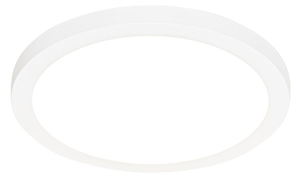 Felületre szerelhető vagy süllyesztett spotlámpa fehér 30 cm LED-del, 3 lépéses Dim to Warm funkcióval és Dip Switch-csel - Trans