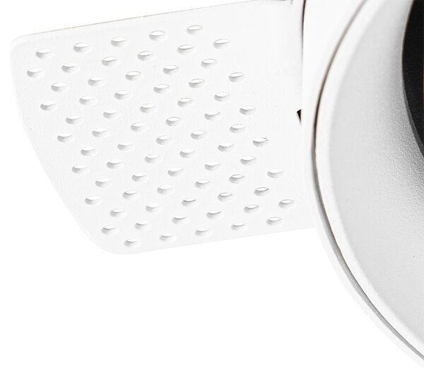Modern beépített spotlámpa fehér GU10 AR111 kerek keret nélküli - Oneon Honey