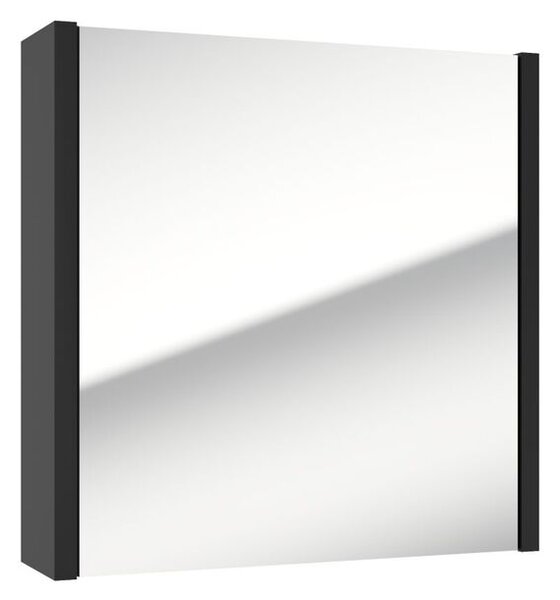 Tükrösszekrény SAT Delano 60x60 cm lamino fekete DELANOG60C