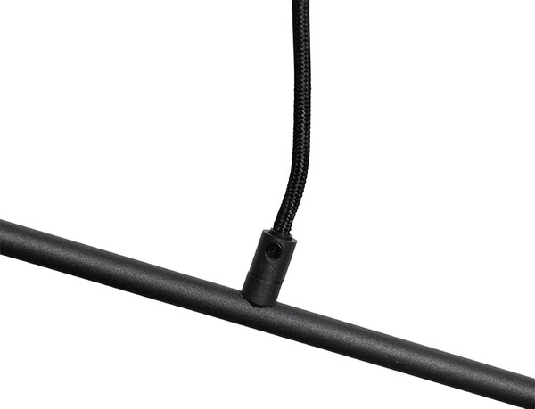 Modern függőlámpa fekete 80 cm 6-lámpás - Sydney