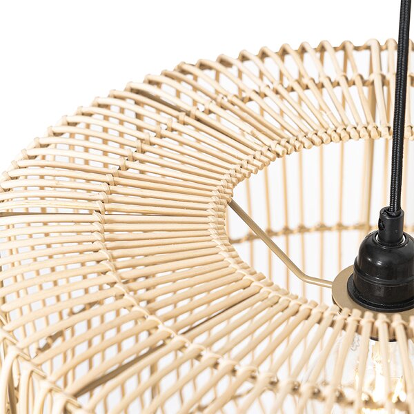 Keleti függőlámpa rattanból 45 cm - Maud