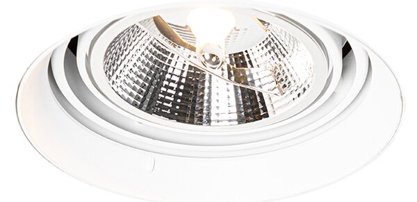 Modern beépíthető reflektor fehér GU10 AR111 kerek keret nélküli - Oneon
