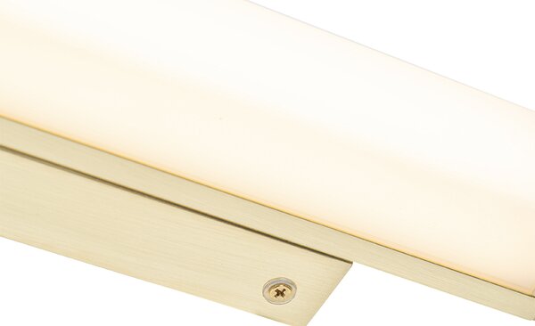 Fürdőszoba fali lámpa sárgaréz 32 cm LED-del IP44 - Cascada