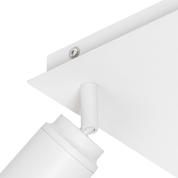 Modern fürdőszoba reflektor fehér négyzet alakú 3-lámpás IP44 - Ducha