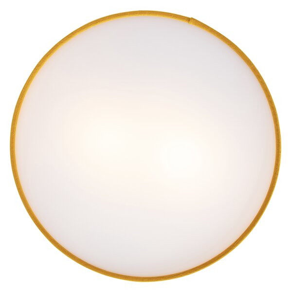 Modern mennyezeti lámpa okker 40 cm arany belsővel - Drum