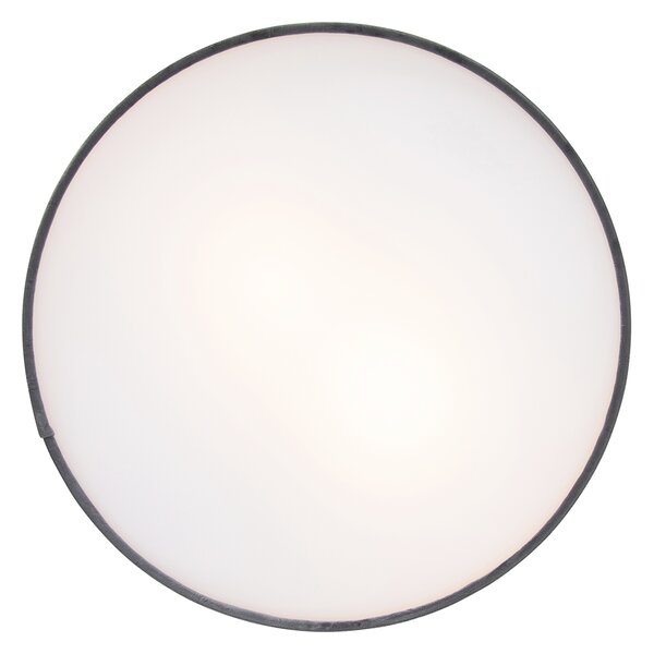 Modern mennyezeti lámpa szürke 40 cm arany belsővel - Drum