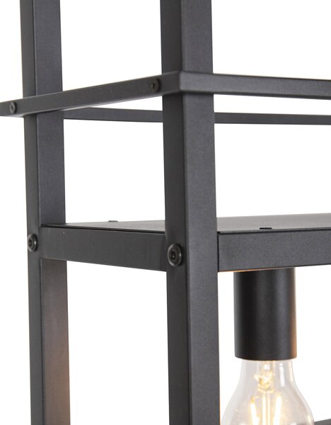Ipari lógólámpa fekete 4-es lámpás állvánnyal - Cage Rack