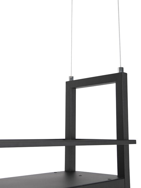 Ipari lógólámpa fekete 4-es lámpás állvánnyal - Cage Rack