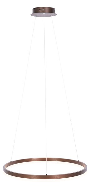 Függőlámpa sötét bronz 60 cm, LED-del, 3 fokozatú fényerő-szabályozóval - Anello
