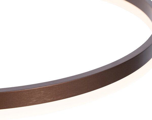 Függőlámpa sötét bronz 60 cm, LED-del, 3 fokozatú fényerő-szabályozóval - Anello