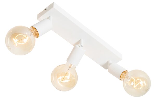 Modern fehér spotlámpa téglalap alakú 3-lámpás - Facil