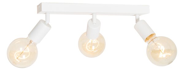 Modern fehér spotlámpa téglalap alakú 3-lámpás - Facil