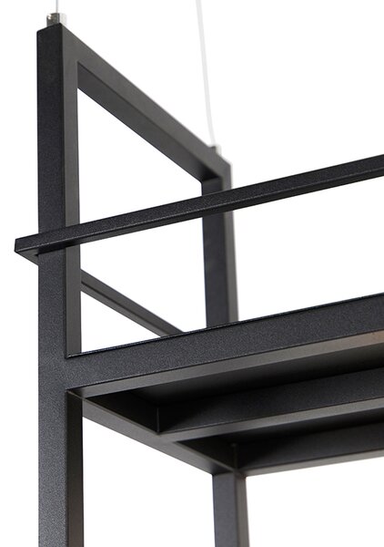 Okos lógólámpa fekete polccal, nagy, 4-lámpás, Wi-Fi-vel, G95 - Cage Rack