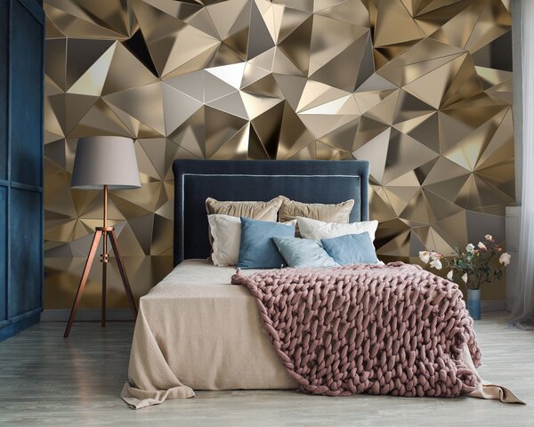 Fotótapéta Geometrikus fémes absztrakt mintás design, Modern fotótapéta, Modern fotótapéta, u93417 - Muralas.hu