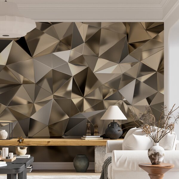 Fotótapéta Geometrikus fémes absztrakt mintás design, Modern fotótapéta, Modern fotótapéta, u93417 - Muralas.hu