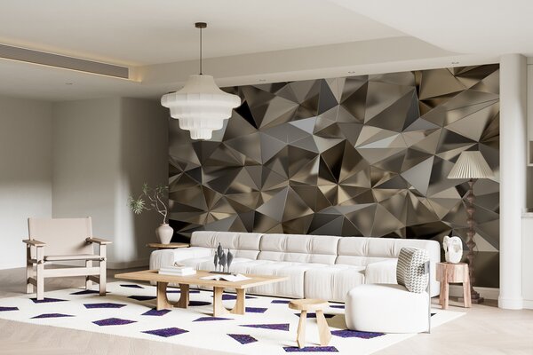 Fotótapéta Geometrikus fémes absztrakt mintás design, Modern fotótapéta, Modern fotótapéta, u93417 - Muralas.hu