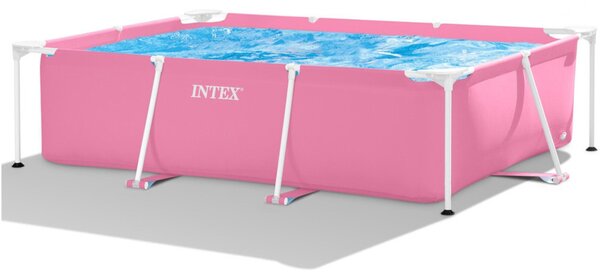 INTEX Metal rózsaszín medence 220 x 150 x 60 [cm]