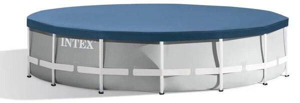INTEX MetalPrism Set medence szűrővel, takarófóliával, alátétfóliával, létrával 457 x 107 [cm]