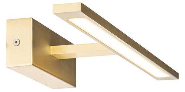 Fali lámpa sárgaréz 41,5 cm LED-del IP44 - Jerre