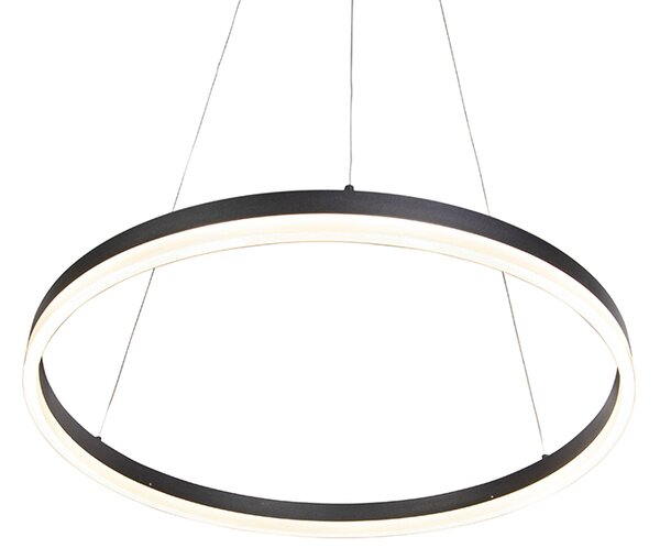 Design lógólámpa fekete 60 cm LED-del, 3 fokozatú fényerő-szabályozóval - Anello