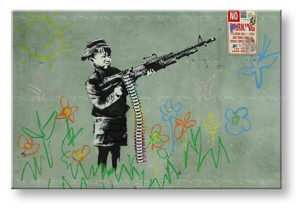Vászonkép Street Art - Banksy XOBBA030O1