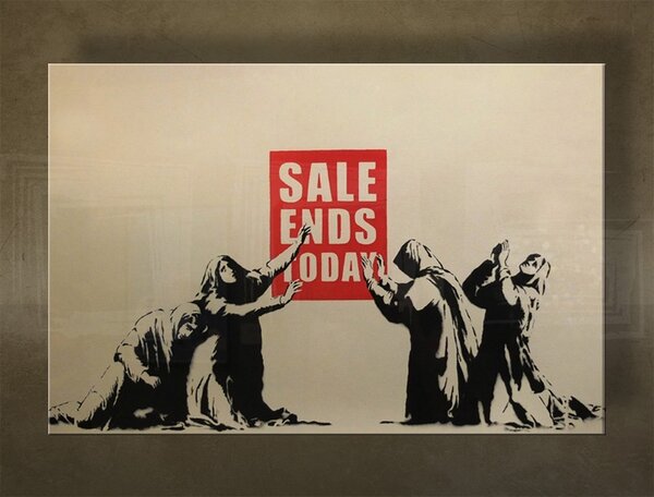 A kép vásznon 1 db Street ART - Banksy
