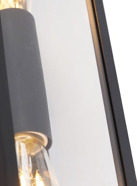 Okos fali lámpa fekete 38 cm 2-lámpás IP44 Wifi-vel ST64 - Charlois