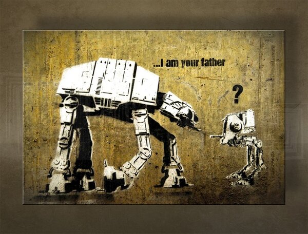 A kép vásznon 1 db Street ART - Banksy
