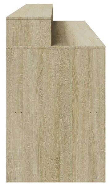 VidaXL Íróasztal LED-del - Sonoma Tölgy - 200x55x91 cm