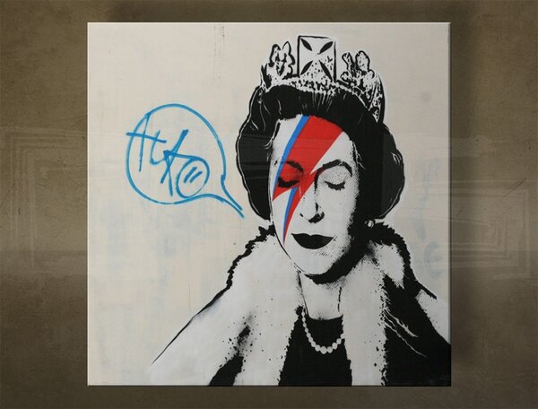 A kép vásznon ŠTVOREC Street ART - Banksy