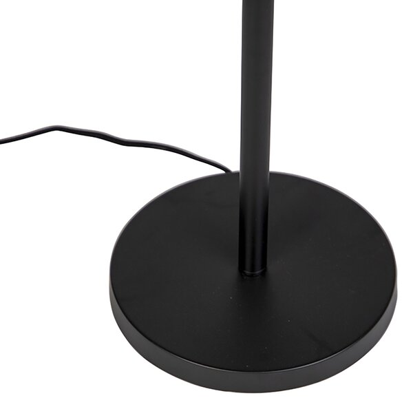 Állólámpa fekete fehér árnyékolóval 50 cm - Simplo