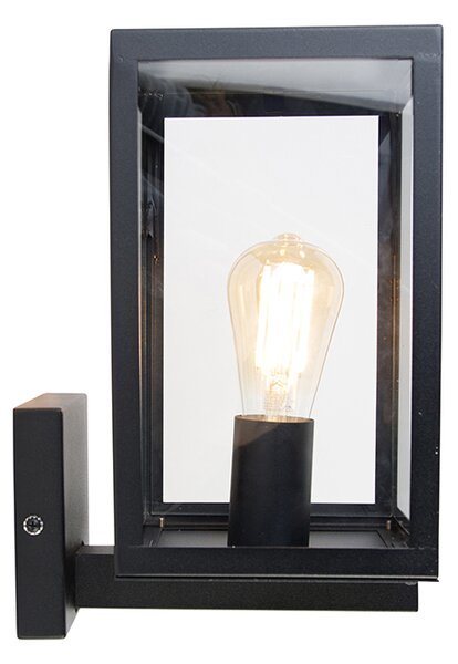 Okos kültéri fali lámpa fekete üveggel 30 cm, Wifi ST64-gyel - Rotterdam