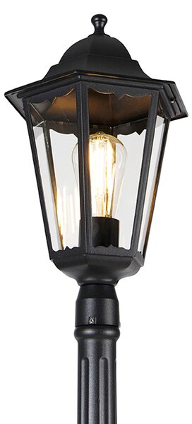 Okos kültéri lámpás fekete 200 cm IP44 Wifi ST64-gyel - Havana
