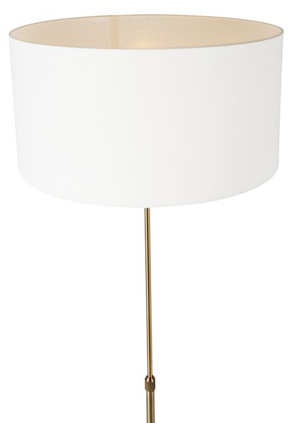 Állólámpa állítható bronz árnyékolóval fehér 50 cm - Parte