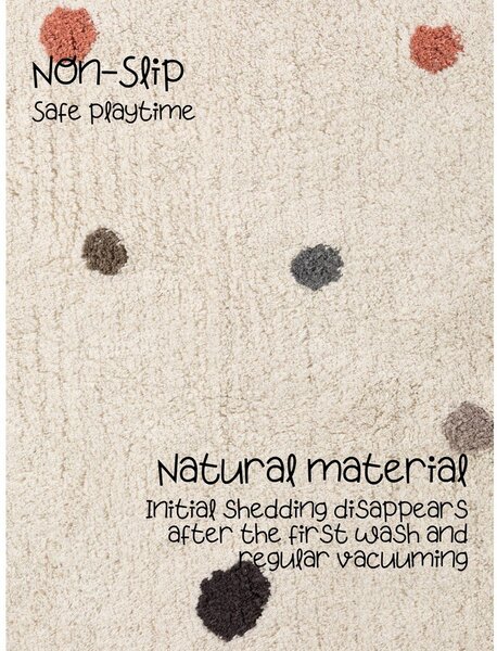 Krémszínű mosható-kézi szövésű pamut gyerek szőnyeg 140x200 cm Snuggle Pippo – Hanse Home
