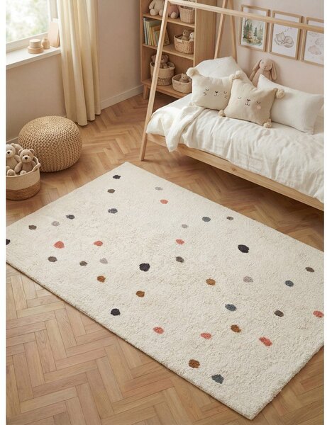 Krémszínű mosható-kézi szövésű pamut gyerek szőnyeg 140x200 cm Snuggle Pippo – Hanse Home